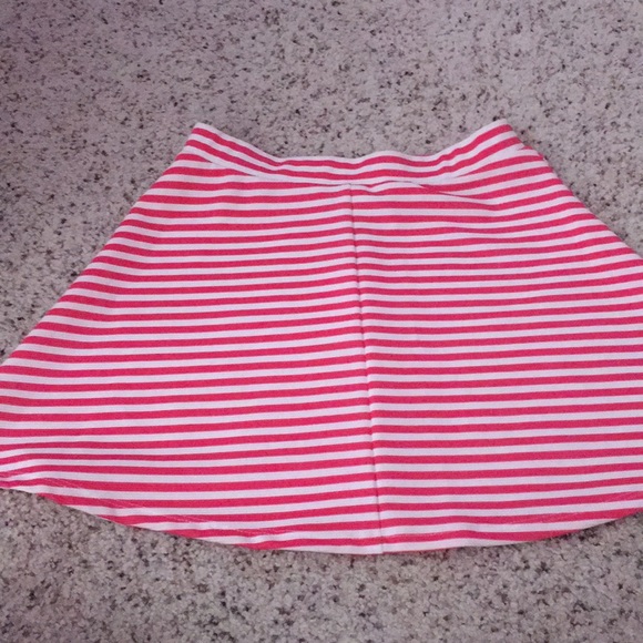 Pink and White Striped Skirt - Picture 3 of 3